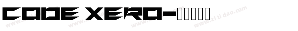 Code Xero字体转换